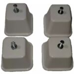 PATA SUPERIOR PARA SPLIT BLANCA 2 TORNILLOS X4